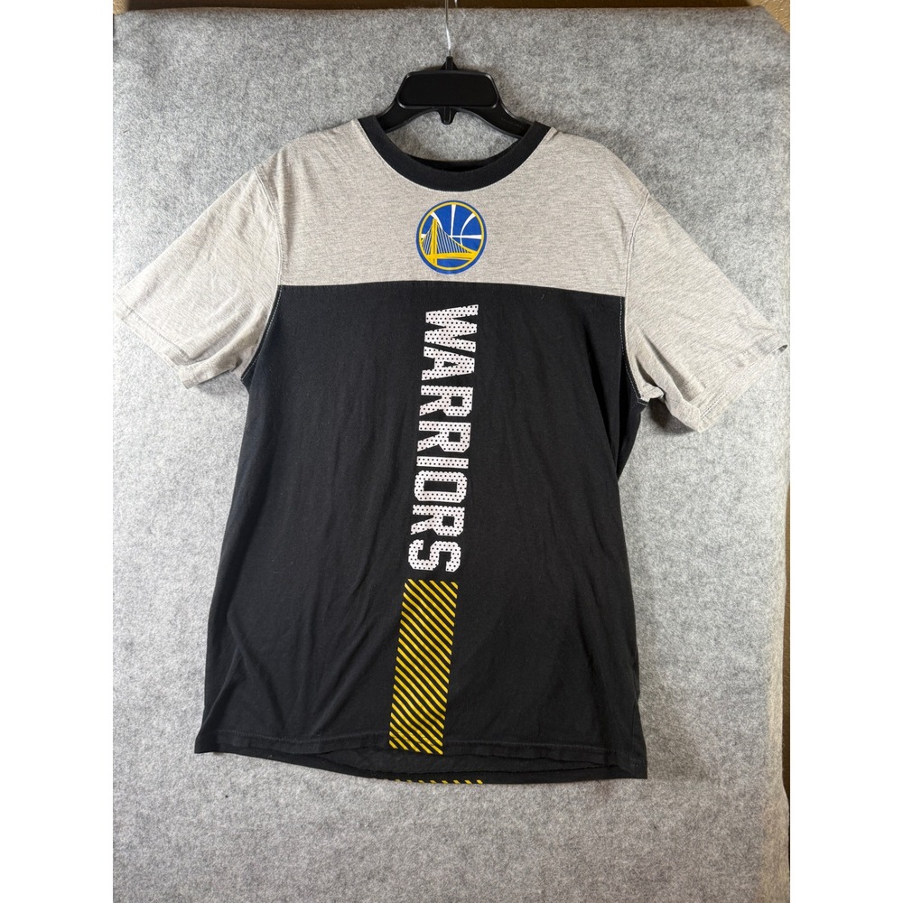 NBA Golden State Warriors Colorblock‎ Graphic T-Shirt Gray Black Mens Medium